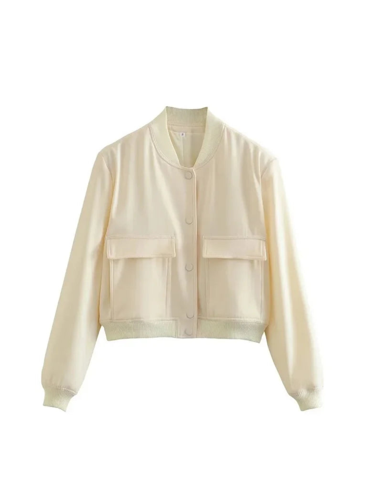 Cropped Bomber Jacket